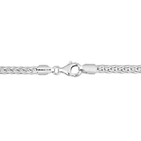 4.2MM Foxtail Chain Necklace in Sterling Silver