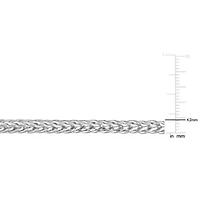 4.2MM Foxtail Chain Necklace in Sterling Silver