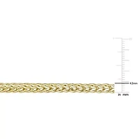 4.2MM Foxtail Chain Necklace in 18K Yellow Gold Plated Sterling Silver