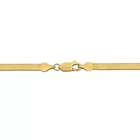 3.5MM Flex Herringbone Chain Bracelet in 10K Yellow Gold