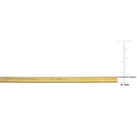 3.5MM Flex Herringbone Chain Bracelet in 10K Yellow Gold