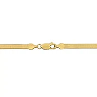 3.5MM Flex Herringbone Chain Bracelet in 10K Yellow Gold