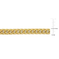 9.25MM Miami Cuban Link Chain Bracelet in 10K Yellow Gold