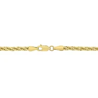 3MM Infinity Rope Chain Bracelet in 14K Yellow Gold