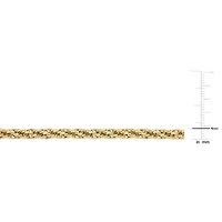 4MM Infinity Rope Chain Bracelet in 14K Yellow Gold