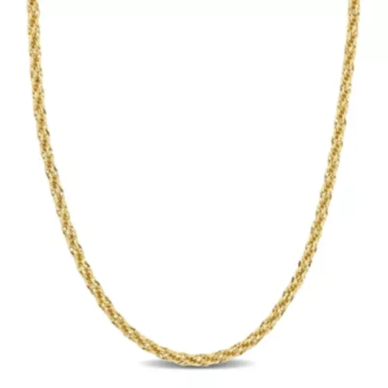 3MM Infinity Rope Chain Necklace in 14K Yellow Gold