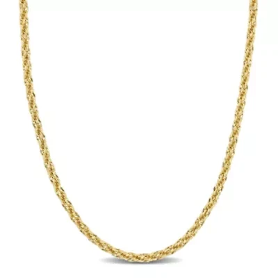 3MM Infinity Rope Chain Necklace in 14K Yellow Gold
