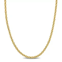 3MM Infinity Rope Chain Necklace in 14K Yellow Gold