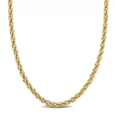 4MM Infinity Rope Chain Necklace in 14K Yellow Gold