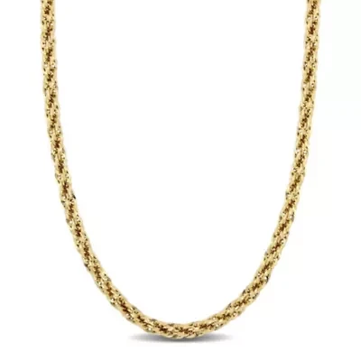 5MM Infinity Rope Chain Necklace in 14K Yellow Gold