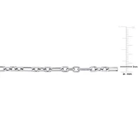 3MM Figaro Rolo Chain Bracelet in Sterling Silver