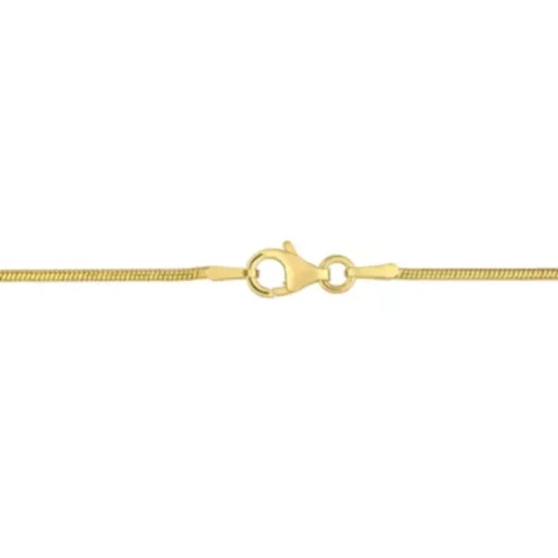 1.2MM Snake Chain Bracelet in 18K Yellow Gold Plated Sterling Silver
