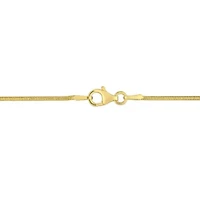 1.2MM Snake Chain Bracelet in 18K Yellow Gold Plated Sterling Silver