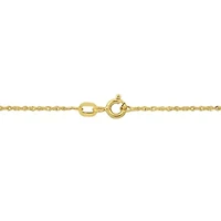 1.2MM Sparkling Singapore Chain Necklace in 14K Yellow Gold