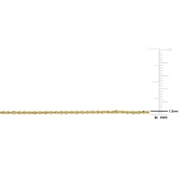 1.2MM Sparkling Singapore Chain Necklace in 14K Yellow Gold