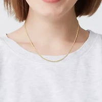 1.2MM Sparkling Singapore Chain Necklace in 14K Yellow Gold