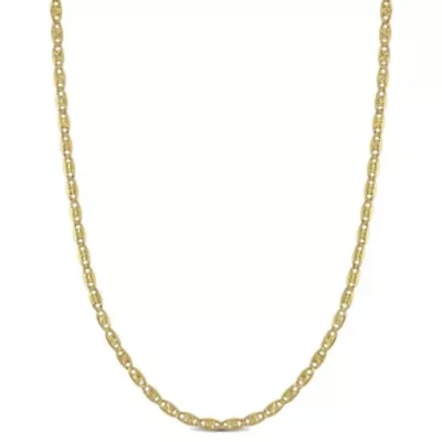 2MM Valentino Star Chain Necklace in 10K Yellow Gold