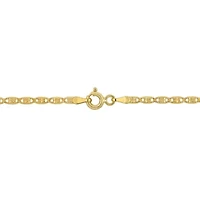 2MM Valentino Star Chain Necklace in 10K Yellow Gold