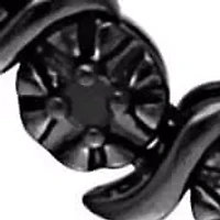 Black Diamond Tennis Bracelet & Necklace in Sterling Silver - 17 in