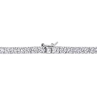 Lab Created 2-Pc Set of Created White Sapphire Tennis Bracelet and Necklace in Sterling Silver