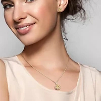 2-Pc Set of Citrine & White Topaz with Diamond Accent Swirl Earrings & Pendant with Chain in Yellow Plated Sterling Silver