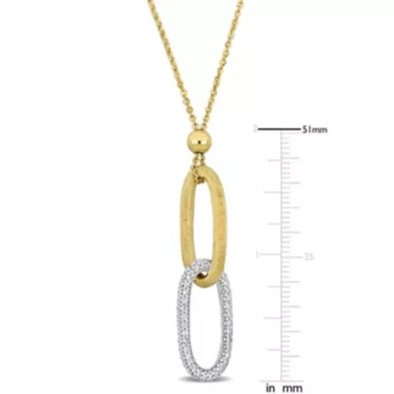 1.24 ct. t.w. Diamond Lariat Necklace in 14k Yellow Gold