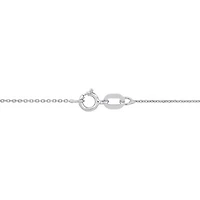 Cable Chain Necklace in 14k White Gold