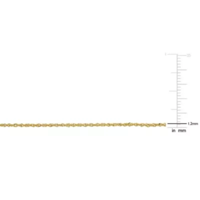 Sparkling Singapore Necklace in 14k Yellow GOLD
