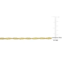 Singapore Necklace in 14k Yellow GOLD