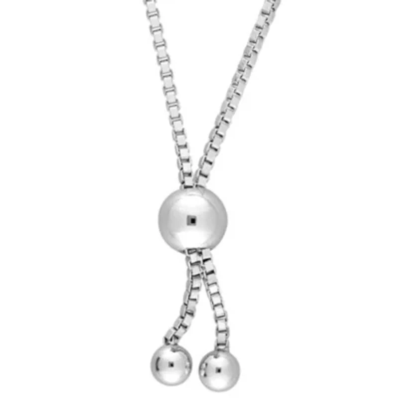 1 ct. t.w. Diamond Bracelet with Bolo Chain in 14K White Gold