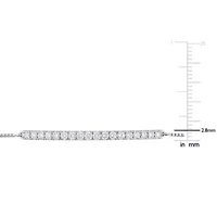 1 ct. t.w. Diamond Bracelet with Bolo Chain in 14K White Gold