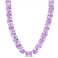 Rose de France Tennis Necklace in Sterling Silver