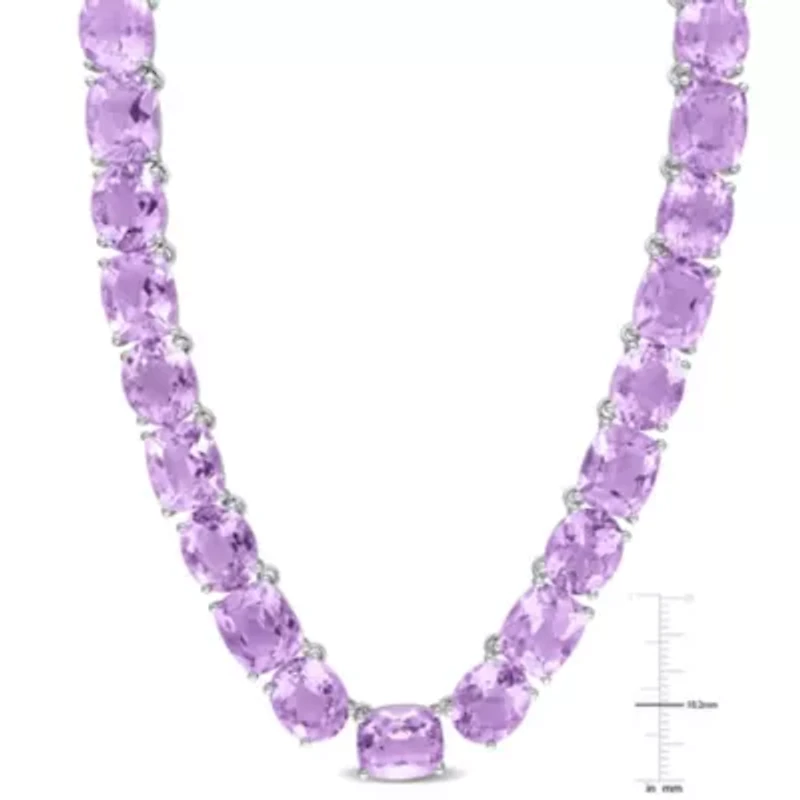 Rose de France Tennis Necklace in Sterling Silver