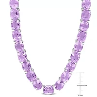 Rose de France Tennis Necklace in Sterling Silver