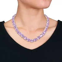 Rose de France Tennis Necklace in Sterling Silver