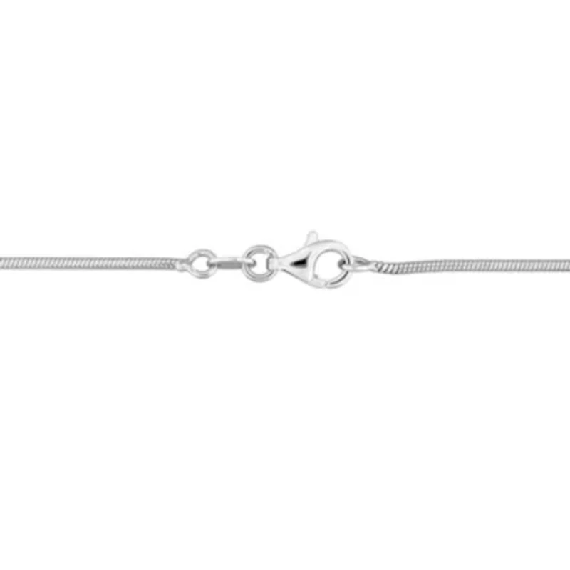 Lab Created Created White Sapphire Necklace in Sterling Silver