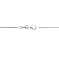 Lab Created Created White Sapphire Necklace in Sterling Silver