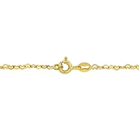 Heart Link Necklace in 14K Yellow Gold
