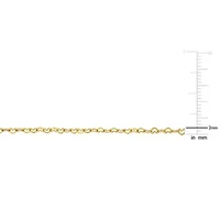 Heart Link Necklace in 14K Yellow Gold