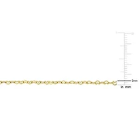 Heart Link Necklace in 14K Yellow Gold