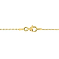 Purple and White Enamel Dancer Necklace in Yellow Plated Sterling Silver