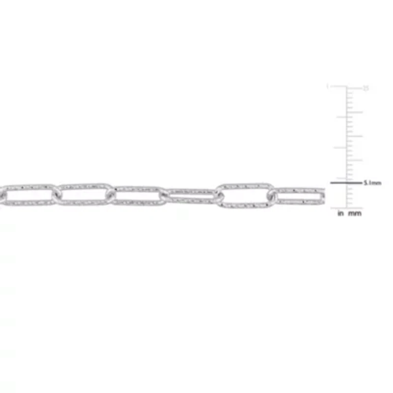 5MM Oval Link Necklace in Sterling Silver