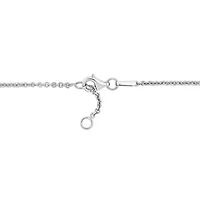 Heart & Key Charm "Mom" Necklace in 18k Yellow Gold Plated & White Sterling Silver