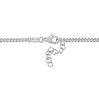 2MM Lock & Key CurbLink Chain Bracelet in Sterling Silver