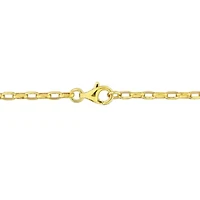 Sky Blue Topaz London Blue Topaz Necklace in Yellow Plated Sterling Silver, 17-in