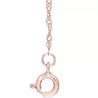 1.05 ct. t.w. Black and White Diamond Swirl Necklace in 10K Rose Gold