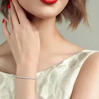 3.71 ct. t.w. Lab Grown Diamond Tennis Bracelet in 14K White Gold