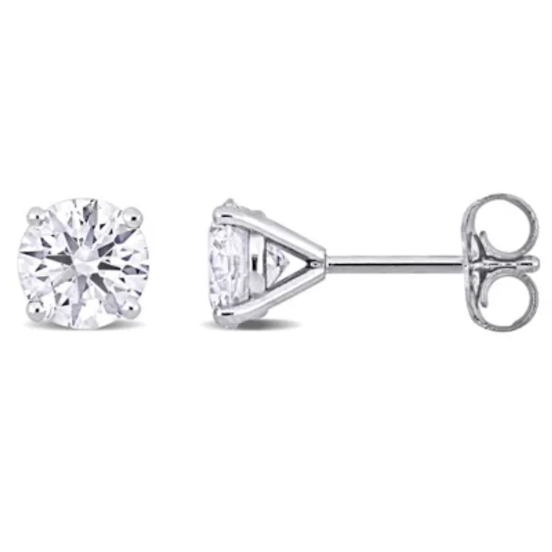 Lab Grown Diamond Martini Style Earrings 14K Gold