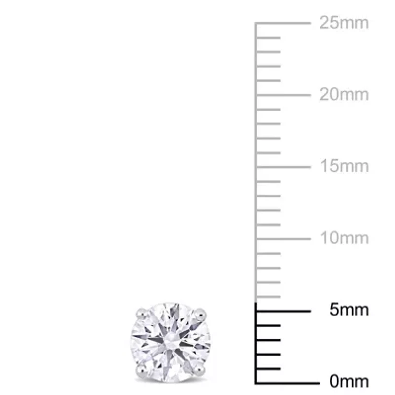 Lab Grown Diamond Martini Style Earrings 14K Gold