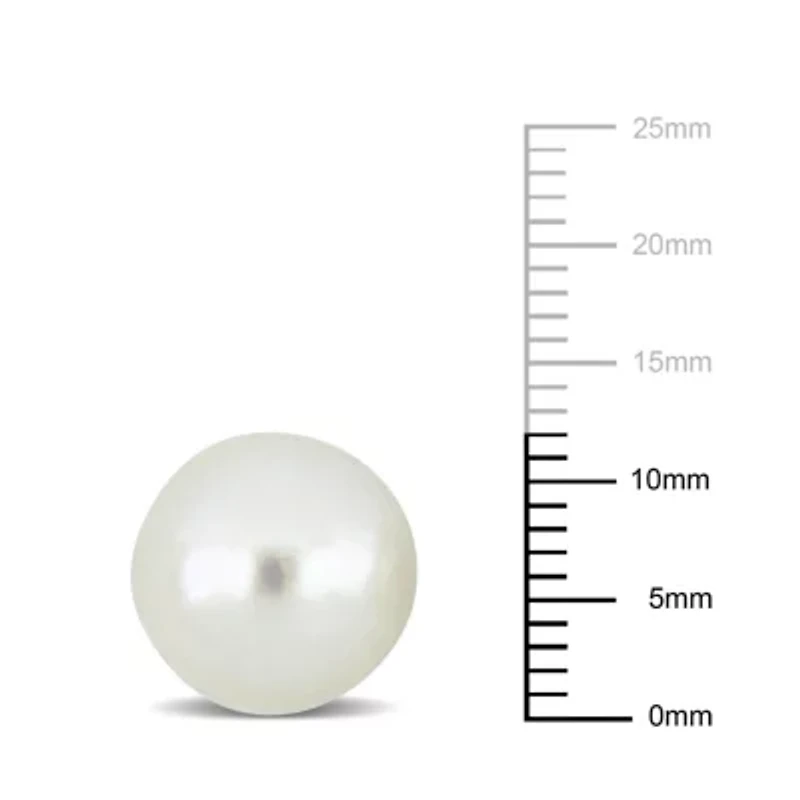 11-12MM Freshwater Cultured Edison Pearl Stud Earrings in Sterling Silver